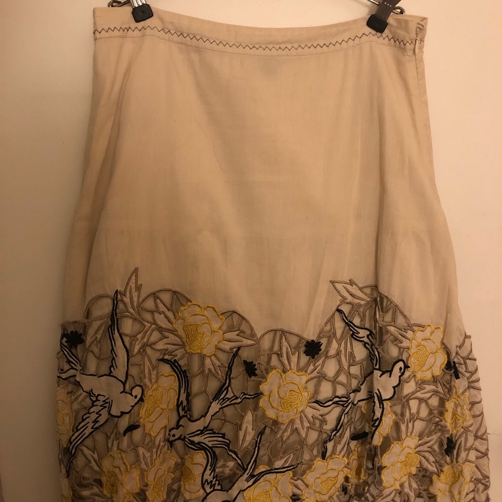 Antropologie Lithe Dove Skirt